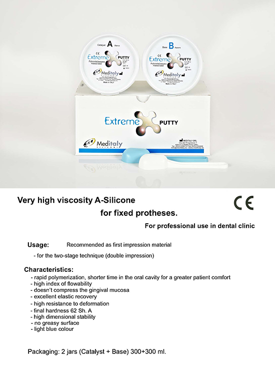 meditaly extreme putty silicones clinical